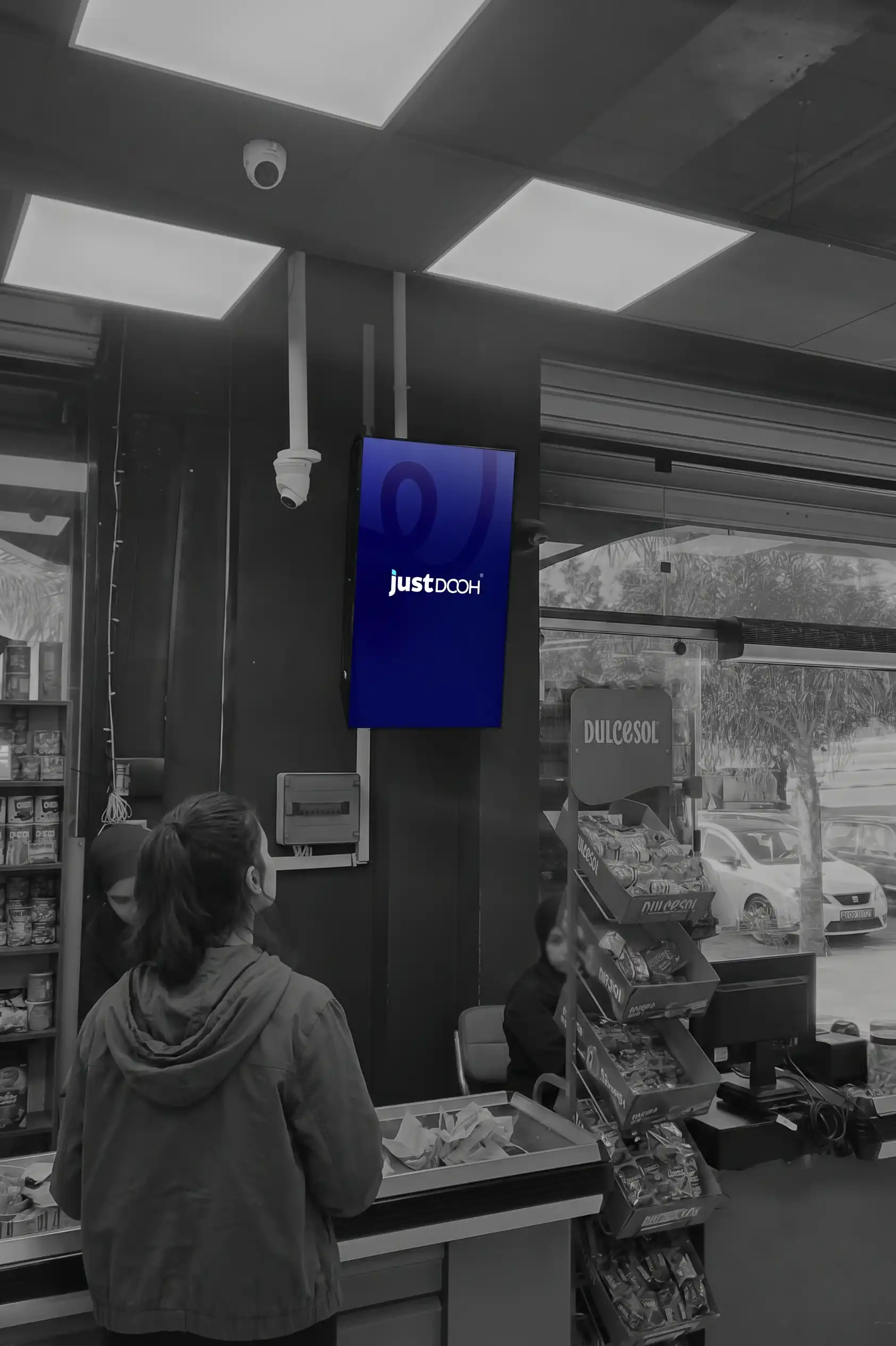 Affichage digital en zone de caisse